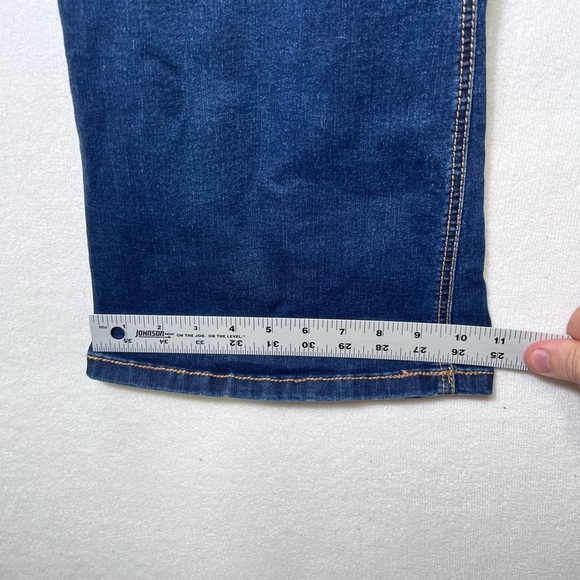 Torrid Luxe Slim Boot Cut Jeans Womens 26W Short Plus Size Blue Denim 2346 - Picture 7 of 9